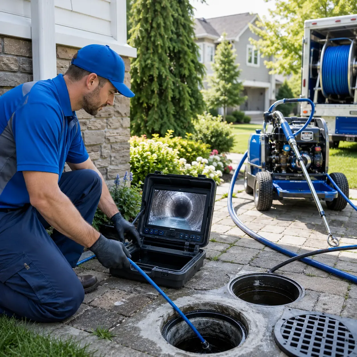 Outdoor drain cleaning professionals serving Chevy Chase, MD